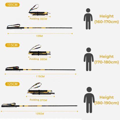 CarbonUltra Elite: 115g Carbon Fiber Trekking Poles