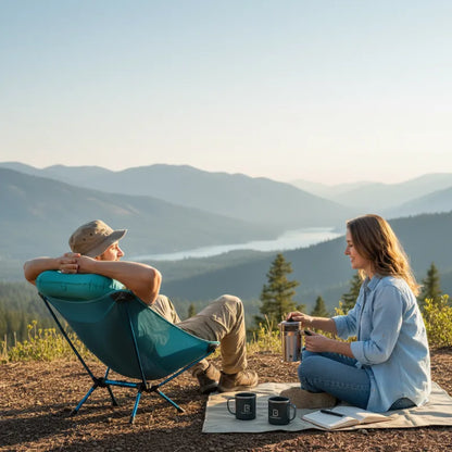 AeroComfort: Press-to-Inflate Travel Pillow