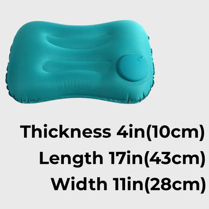 AeroComfort: Press-to-Inflate Travel Pillow