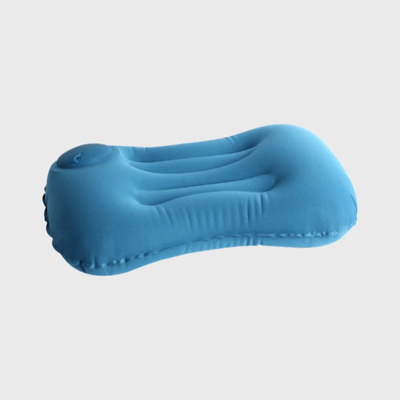 AeroComfort: Press-to-Inflate Travel Pillow